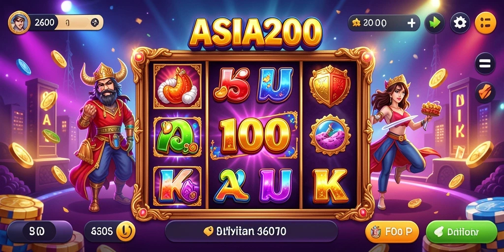 Gameplay seru ASIA200 dengan tema Slot yang menarik.