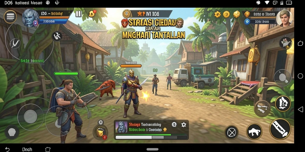 Tangkapan layar D06 menunjukkan aksi strategi yang intens.