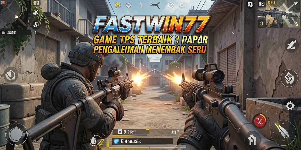 Screenshot gameplay FASTWIN77 menampilkan aksi menembak yang mendebarkan.