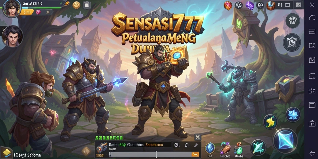 Tampilan gameplay mendebarkan dari SENSASI777 yang menunjukkan pertempuran penuh aksi.