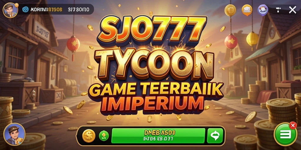 Tampilan utama SJO777 dengan gameplay Tycoon yang menarik.