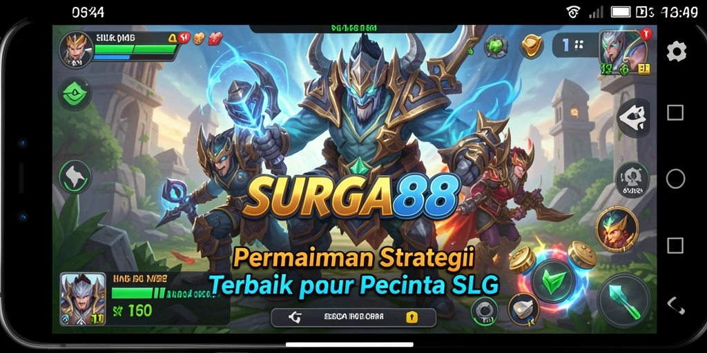 Tampilan menarik dari gameplay SLG di SURGA88 yang penuh strategi.